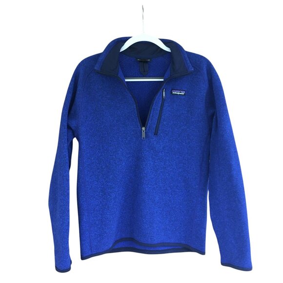 Patagonia Better Sweater Men's Size Small 1/4 Zip Pullover Fleece Top Blue - Picture 3 of 11